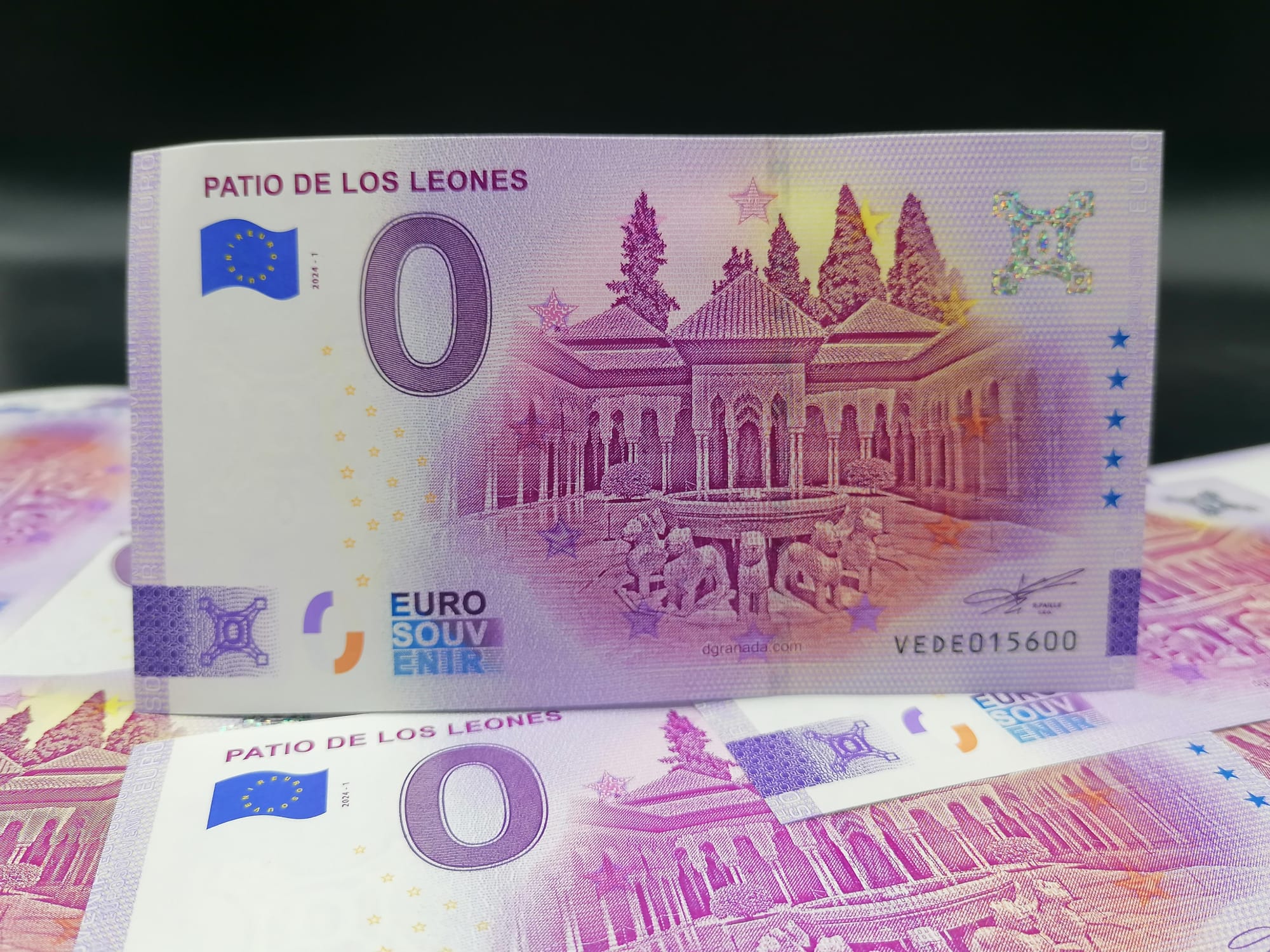 Billete Euro Souvenir Patio de los Leones 2024 – Billetes 0 Euros