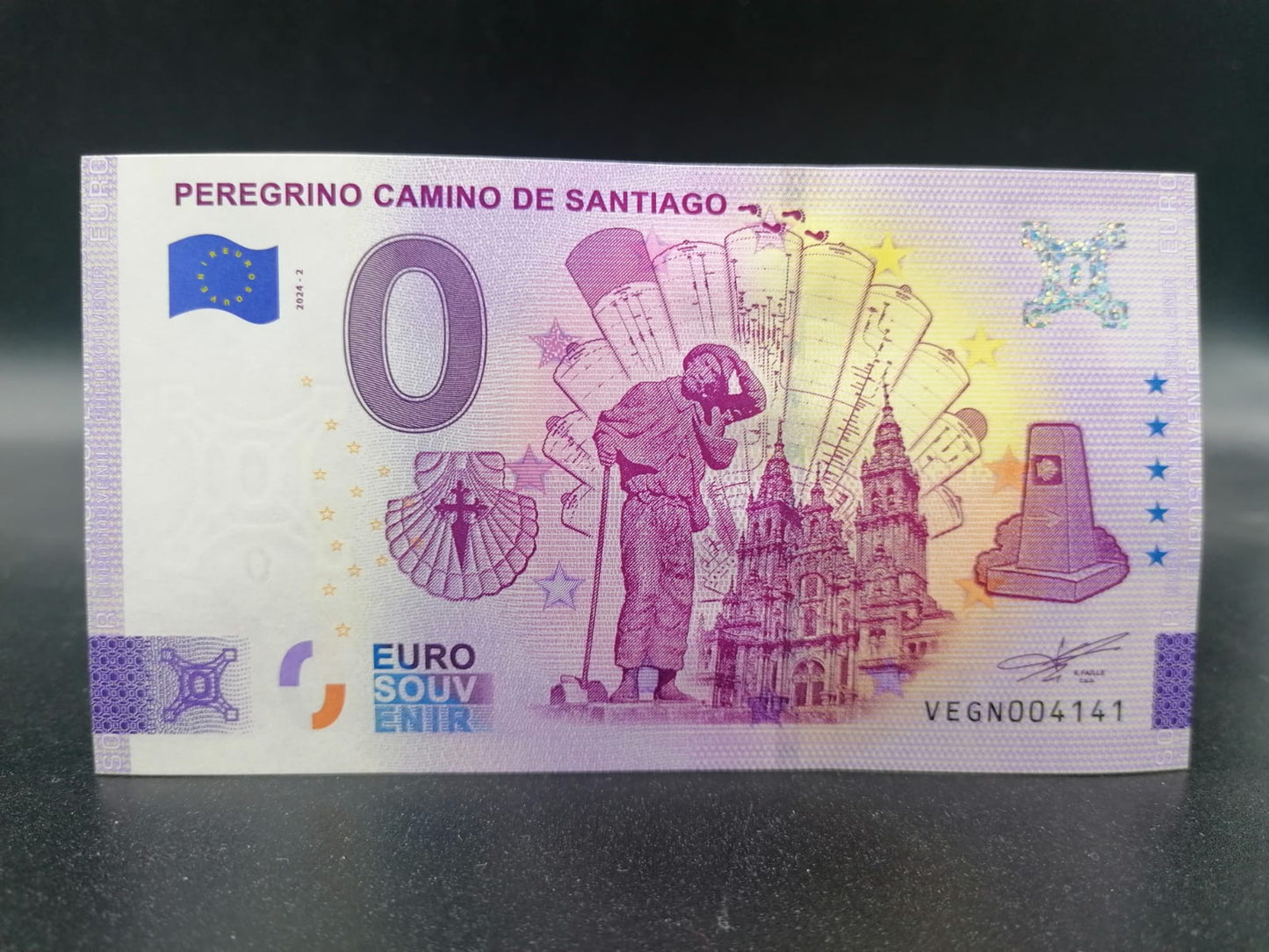 Billete Euro Souvenir  - PEREGRINO CAMINO DE SANTIAGO 2024-2